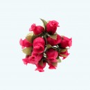 2.5" Diameter Poly Roses 12X12 | Fuchsia